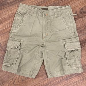 LL Bean Allagash Cargo Shorts-olive grey